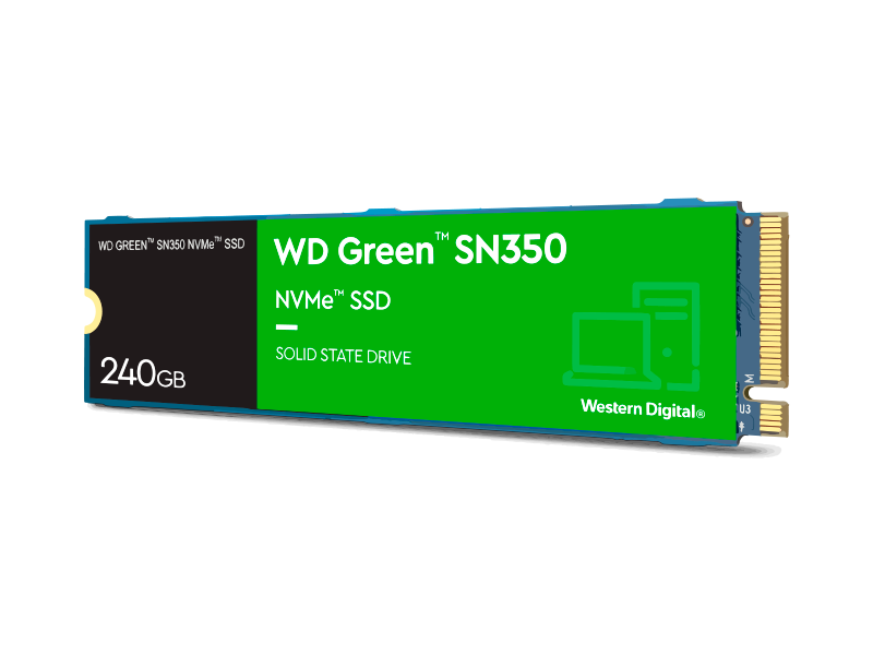 DISCO SOLIDO 240GB SN350 NVME M.2 2288 PCIE GEN3 GREEN WESTERN DIGITAL  P.N:WDS240G2G0C